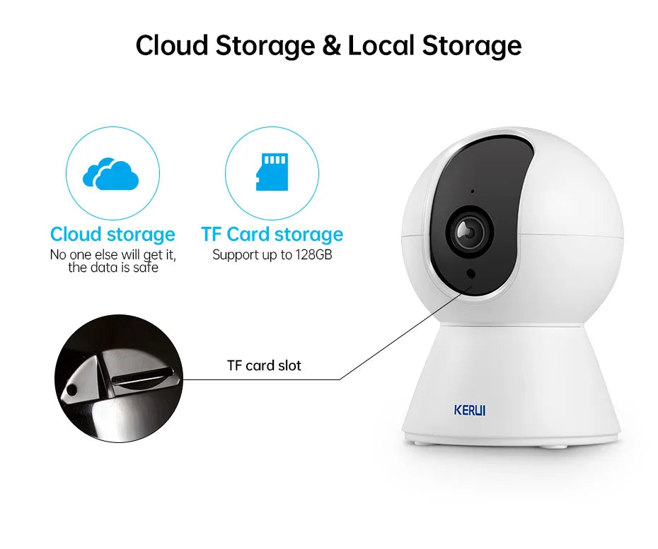 Câmera de Segurança WiFi Tuya 5MP 8MP 4K com Função de Rastreamento Automático