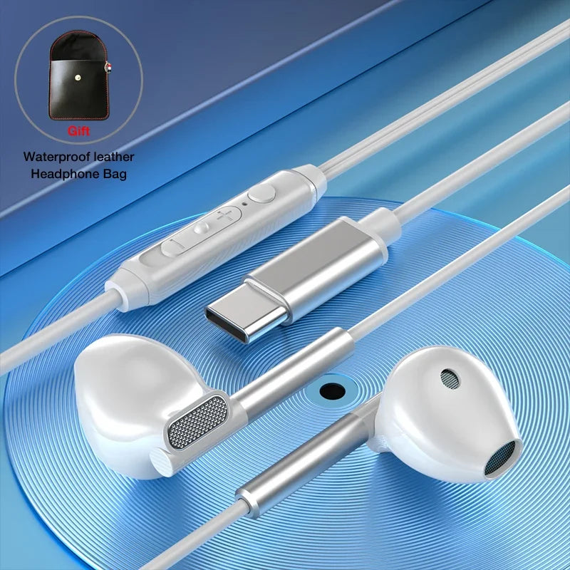Fone de Ouvido com Fio EARDECO Hifi de Graves e Microfone Cancelamento de Ruído