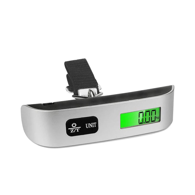 Balança digital portátil com tela LCD, 110 lb/50 kg, eletrônica. Nunca mais pague taxas por excesso de peso.