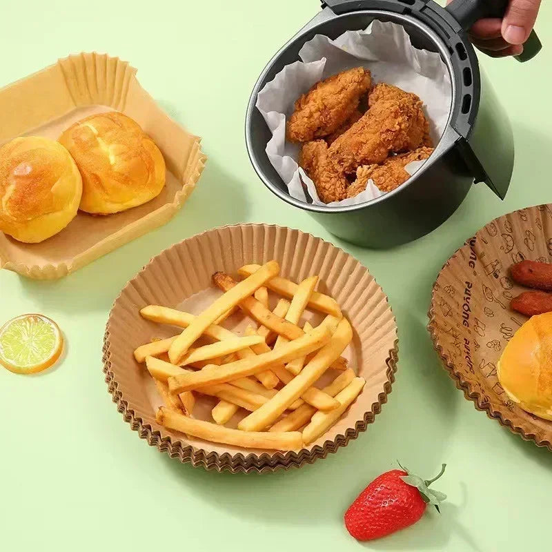Tapete de Papel para Airfryer Forno e Churrasqueira Prático e Sem Sujeira