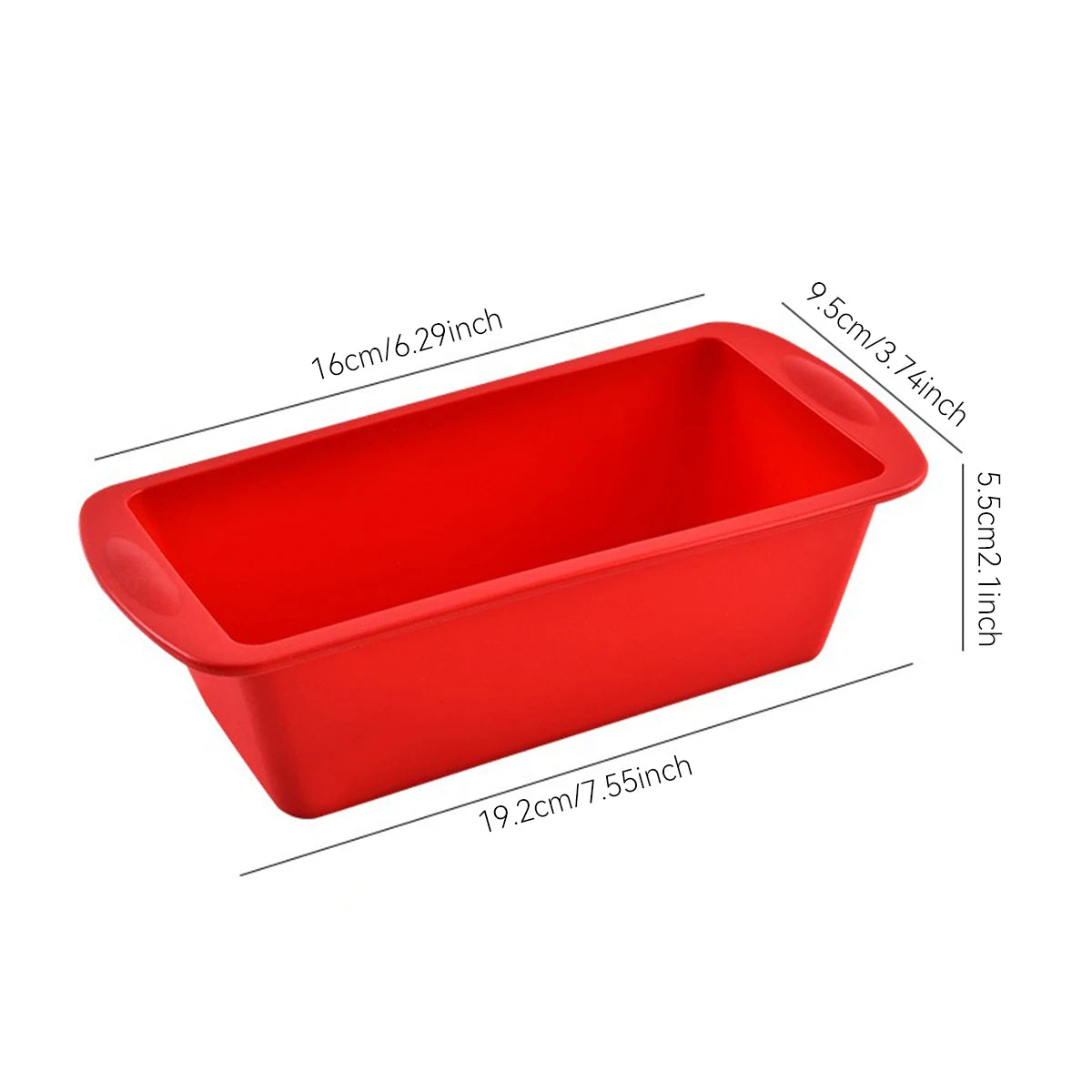 Conjunto de Moldes de Silicone para Pão Caseiro e Bolos Retangular Antiaderente