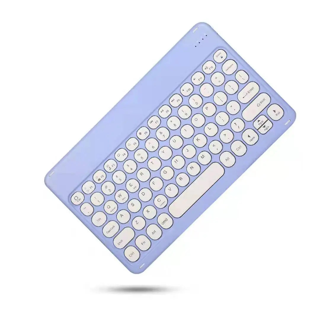 Teclado Recarregável Bluetooth 10 Polegadas Espanhol Inglês Para Tablet e Notebook