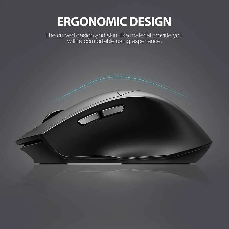 Rato Sem Fio INPHIC DR01 Bluetooth Recarregável Ergonômico com Três Modos