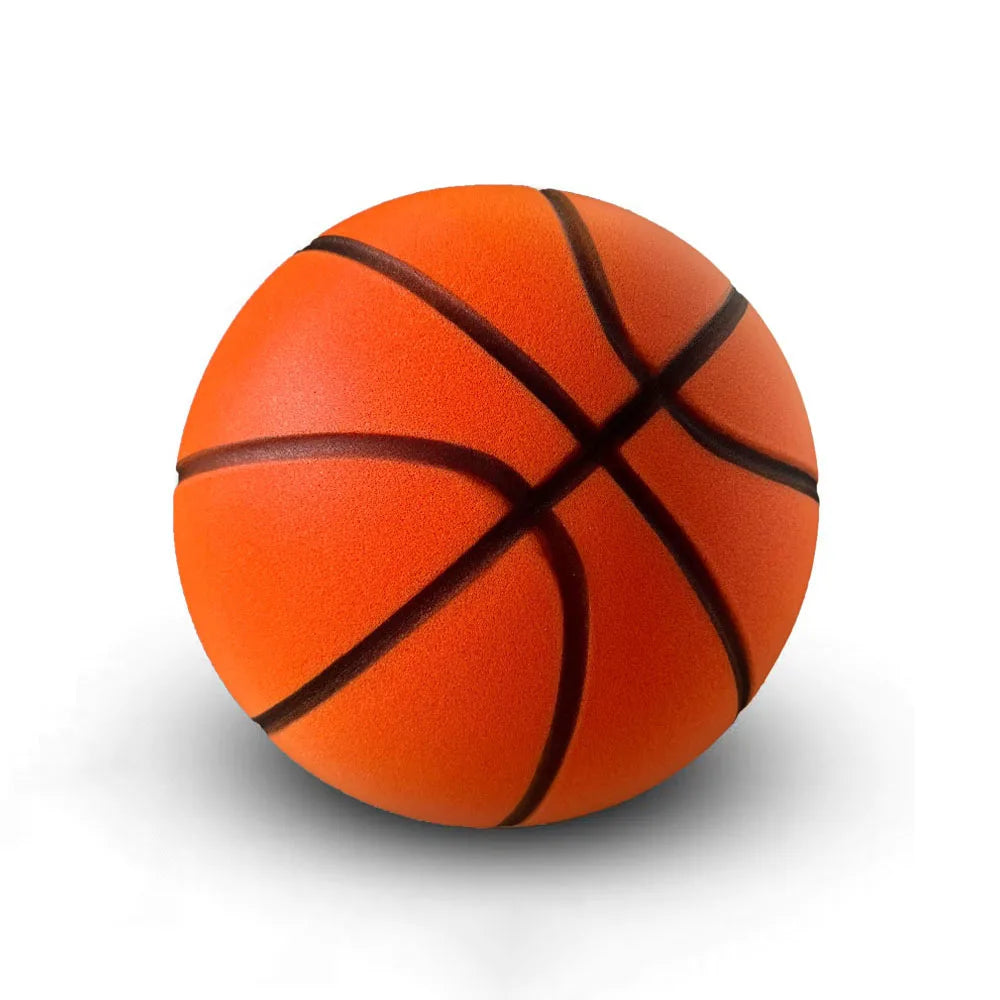 Bola de Basquete Espuma Macia Silenciosa Tamanho Padrão para Drible em Casa