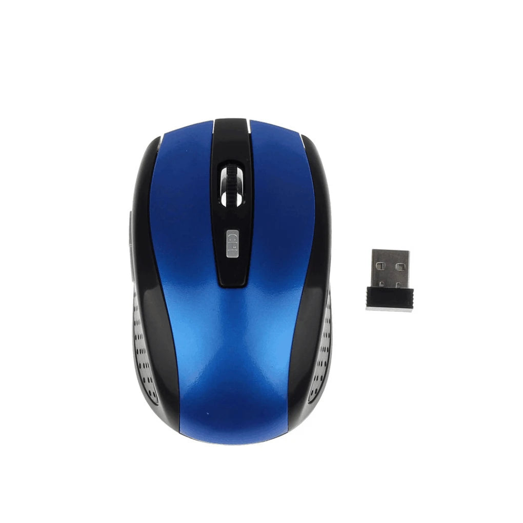 Rato Sem Fio 2.4G Bluetooth Ergonômico com 6 Botões e DPI Ajustável para PC e Tablet