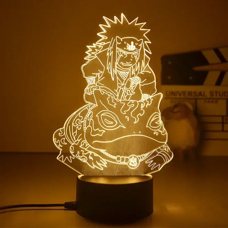 Luz Noturna Anime Naruto com Personagens Itachi Boruto Minato e Uzumaki