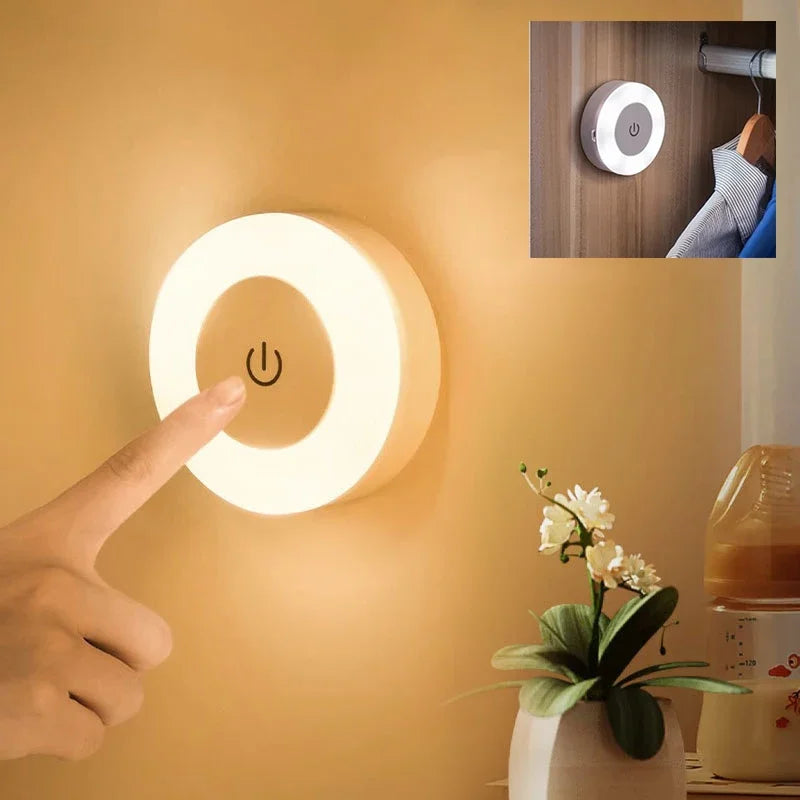 Luz Noturna Recarregável para Ambientes Internos Decoração Charmosa e Iluminação Suave