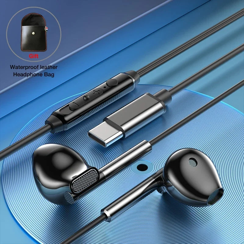 Fone de Ouvido com Fio EARDECO Hifi de Graves e Microfone Cancelamento de Ruído