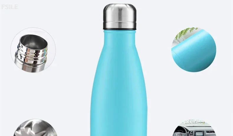 Garrafa Térmica LMHBJY Inox Parede Dupla 350 a 1000 ml Mantém Quente ou Frio