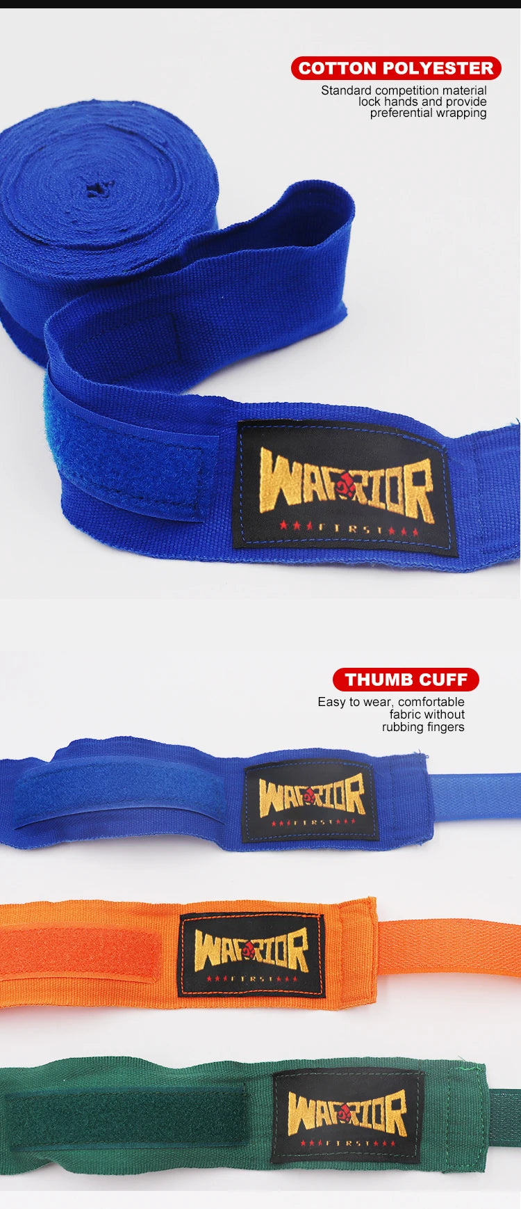 Bandagens Elásticas para Boxe 2 Peças para Muay Thai e MMA 3m 5m