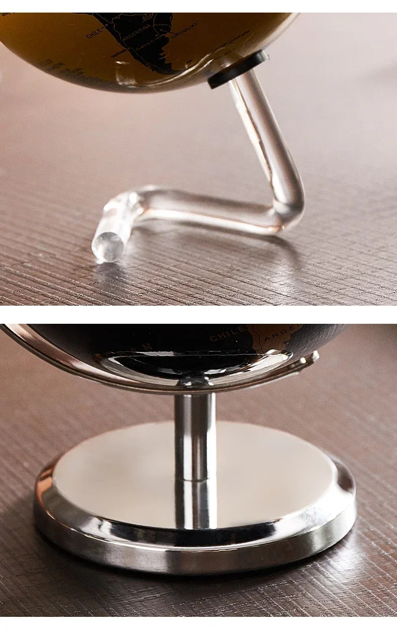 Globo Decorativo de Mesa com Design Elegante e Base em Metal para Ambientes Modernos
