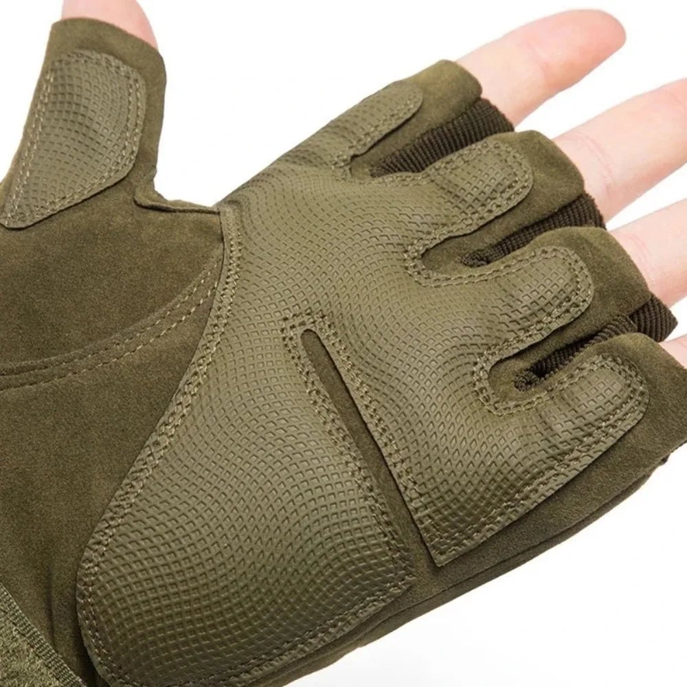 Luvas de Combate Meio Dedo e Inteiras Equipamento de Proteção para Airsoft e Esportes