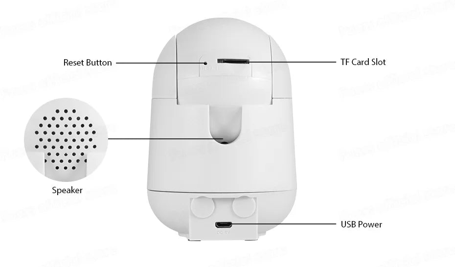Câmera WiFi 4K 8MP Tuya Smart com Rastreamento Automático e Visão Noturna para Segurança Residencial