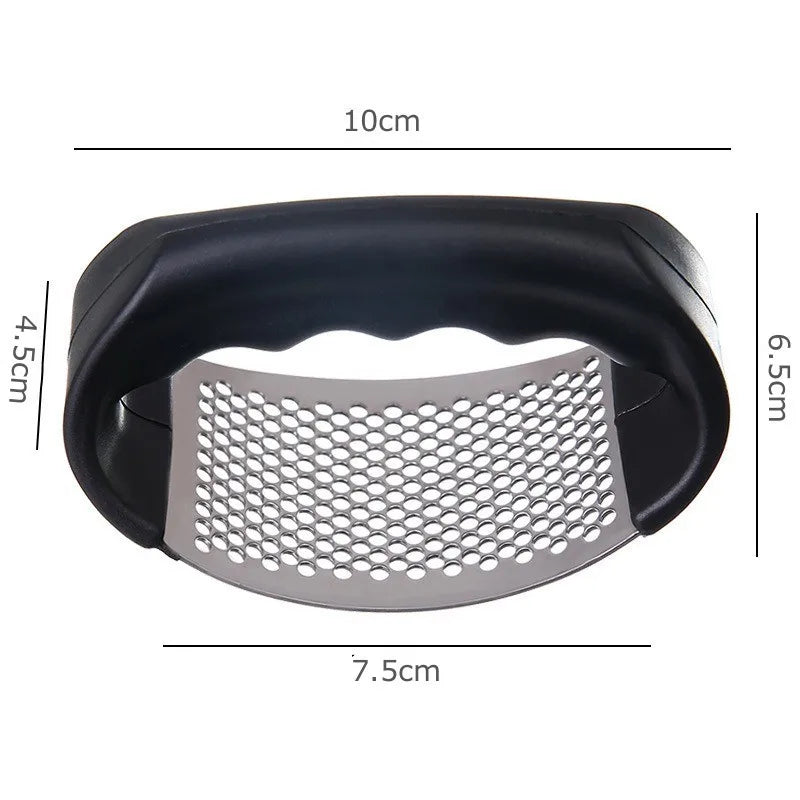 Picador Manual de Aço Inox Ideal para Alho Frutas e Legumes