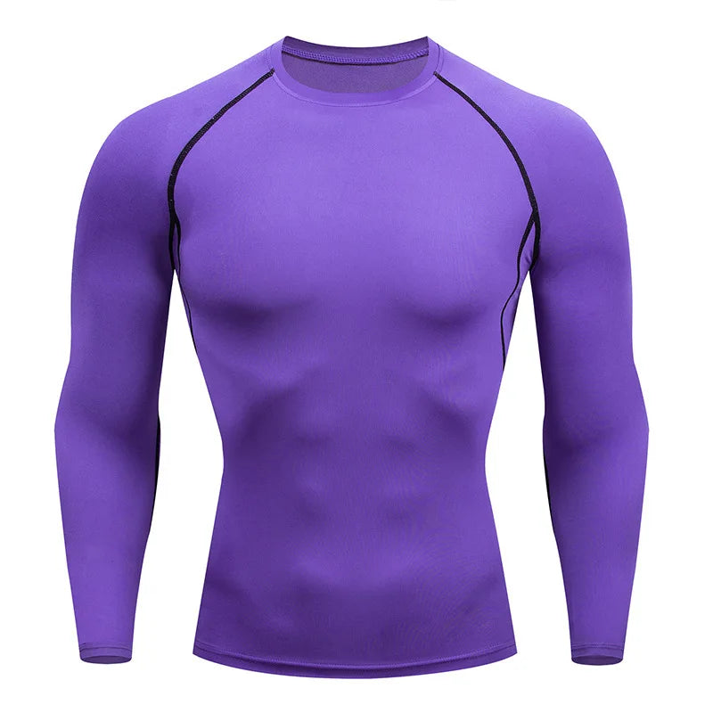 Camiseta Masculina de Compressão Bat Man Treino ao Ar Livre Corrida e Academia