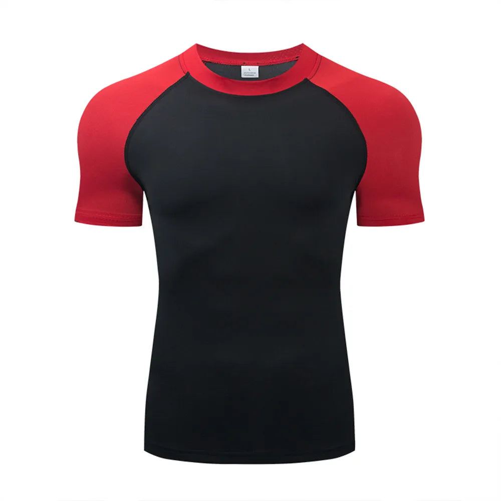 Camiseta Masculina de Compressão Bat Man Treino ao Ar Livre Corrida e Academia