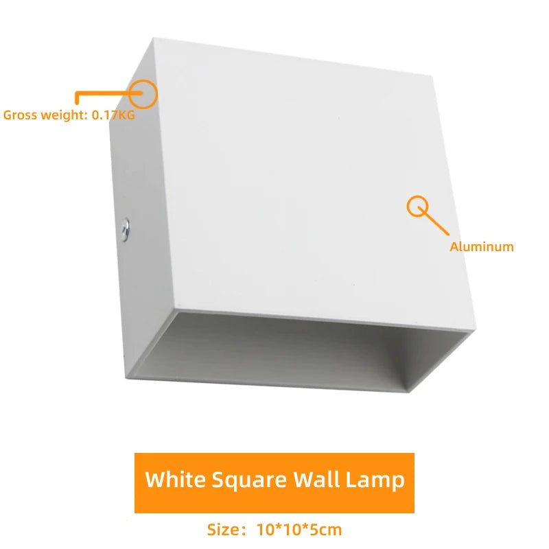 Lâmpadas de Parede LED 2Pack 6W Luz Branca para Decoração de Interiores Sala, Corredor e Quarto