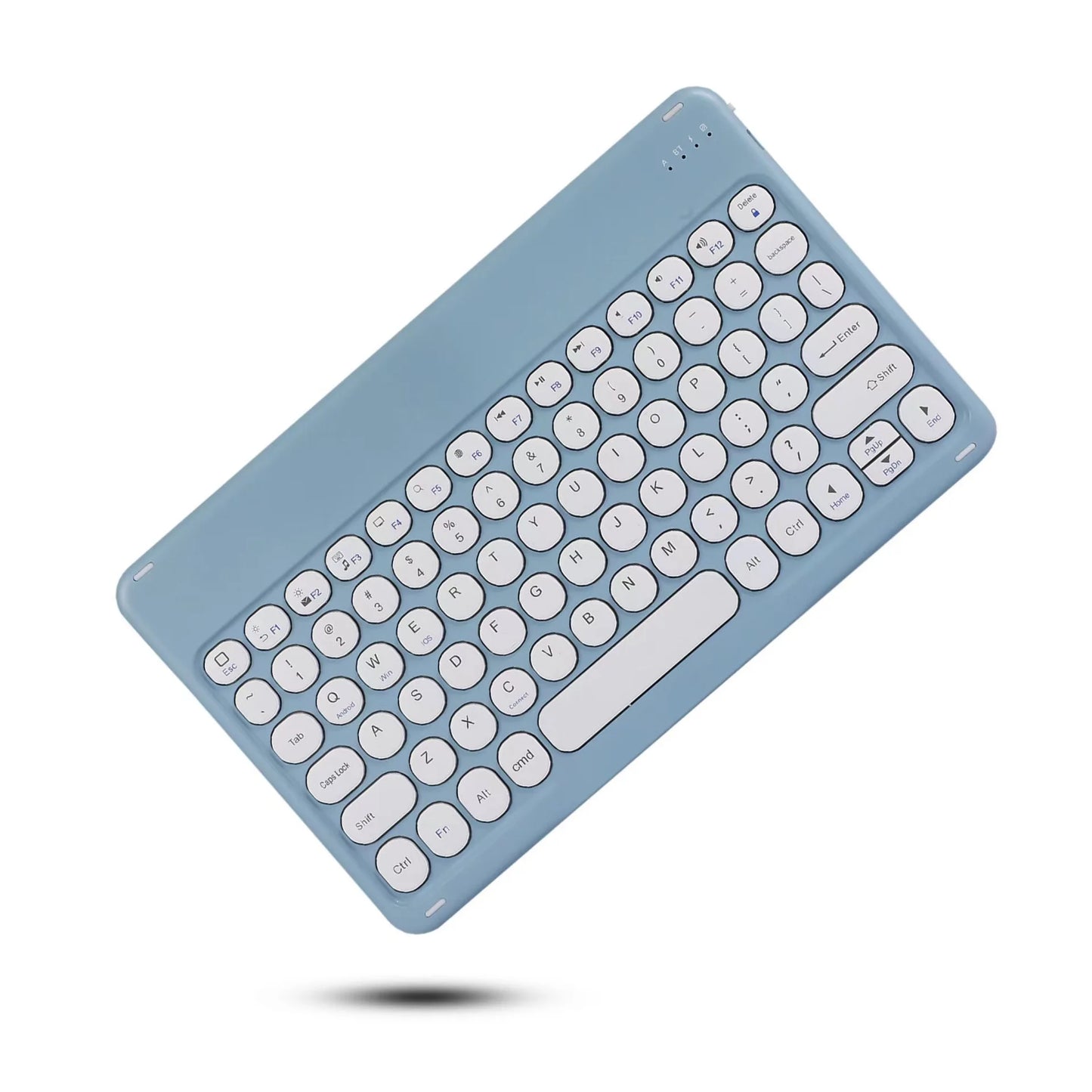 Teclado Recarregável Bluetooth 10 Polegadas Espanhol Inglês Para Tablet e Notebook