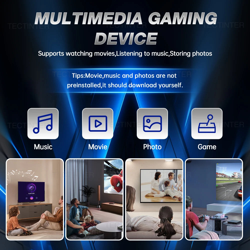 M8 Stick de Jogo Retrô 4K HD Com Controle Sem Fio e 20000 Jogos Embutidos