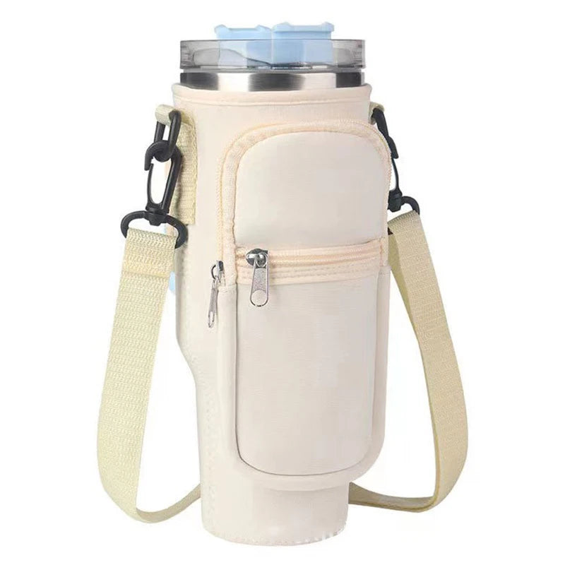 Bolsa para Garrafa de Água com Bolso para Celular Compatível com Stanley 40 oz