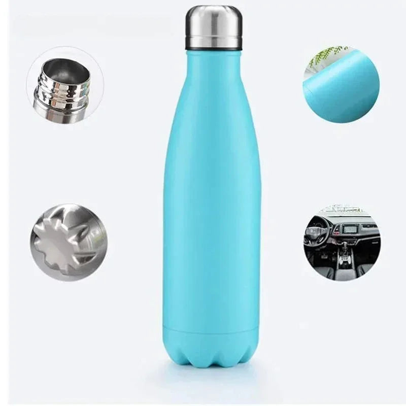 Garrafa Térmica LMHBJY Inox Parede Dupla 350 a 1000 ml Mantém Quente ou Frio