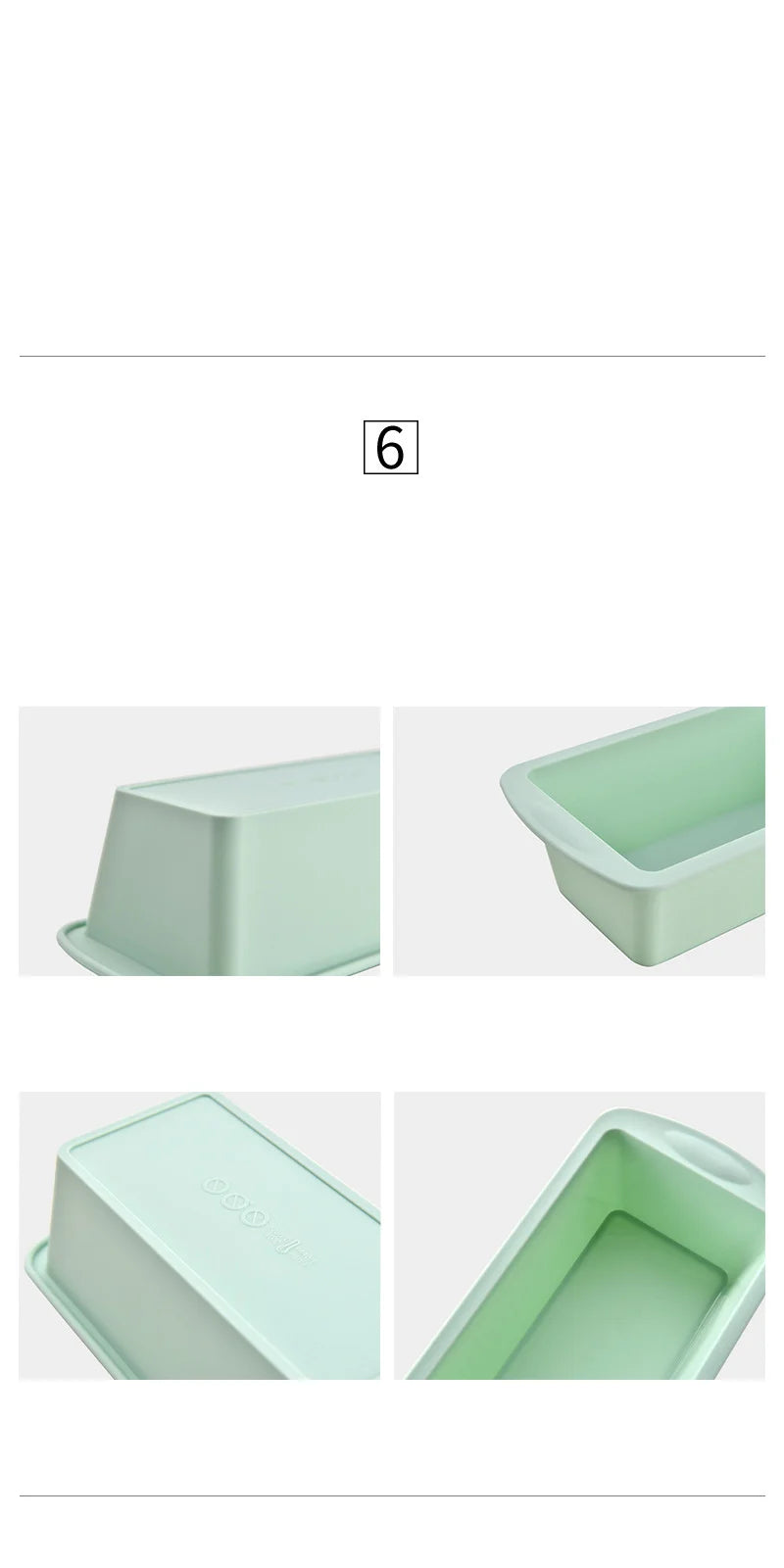 Conjunto de Moldes de Silicone para Pão Caseiro e Bolos Retangular Antiaderente
