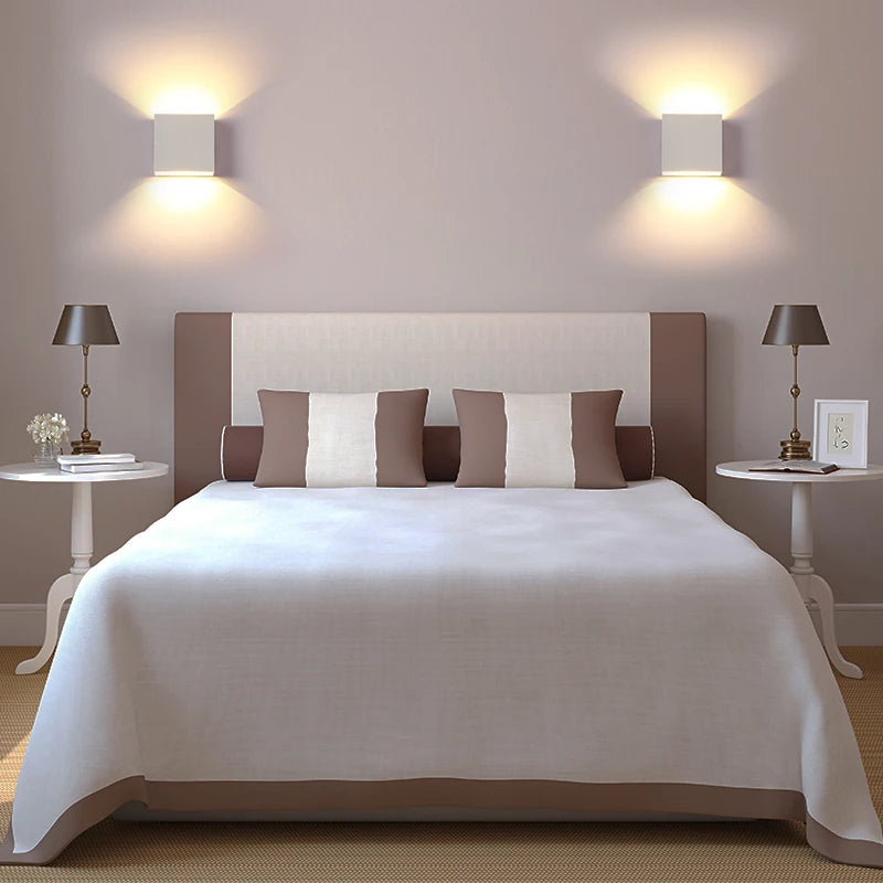 Lâmpadas de Parede LED 2Pack 6W Luz Branca para Decoração de Interiores Sala, Corredor e Quarto