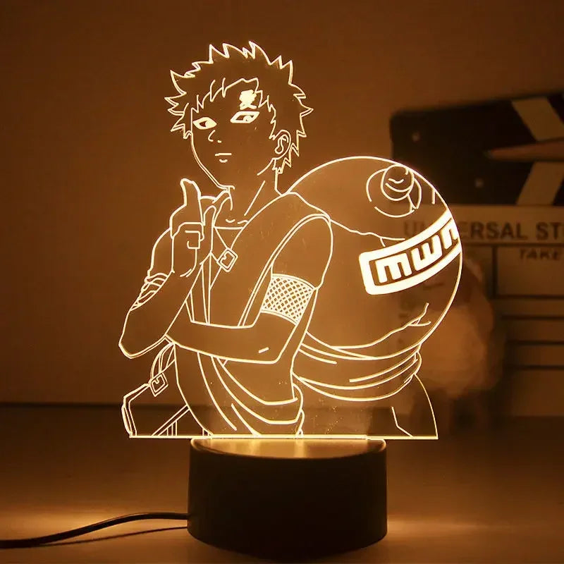 Luz Noturna Anime Naruto com Personagens Itachi Boruto Minato e Uzumaki