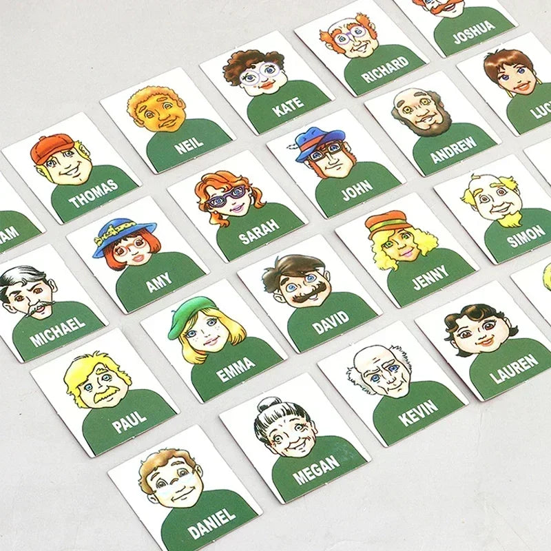 Adivinhe Quem Eu Sou Jogo Infantil com Tabuleiro para Raciocínio Lógico e Diversão em Família