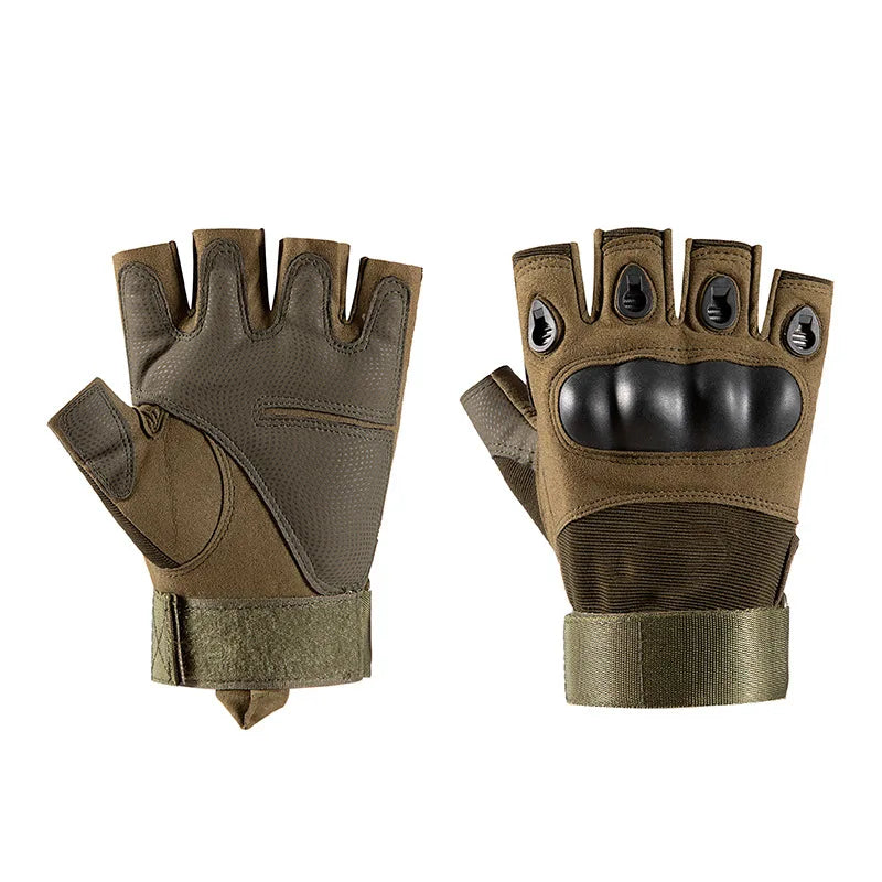 Luvas de Combate Meio Dedo e Inteiras Equipamento de Proteção para Airsoft e Esportes
