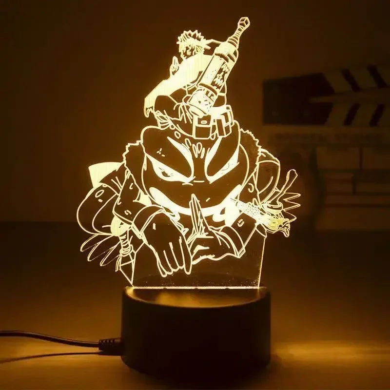 Luz Noturna Anime Naruto com Personagens Itachi Boruto Minato e Uzumaki