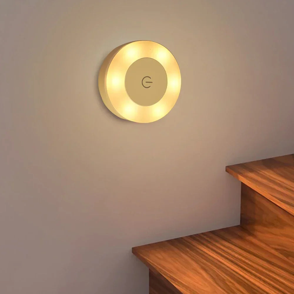 Luz Noturna Recarregável para Ambientes Internos Decoração Charmosa e Iluminação Suave