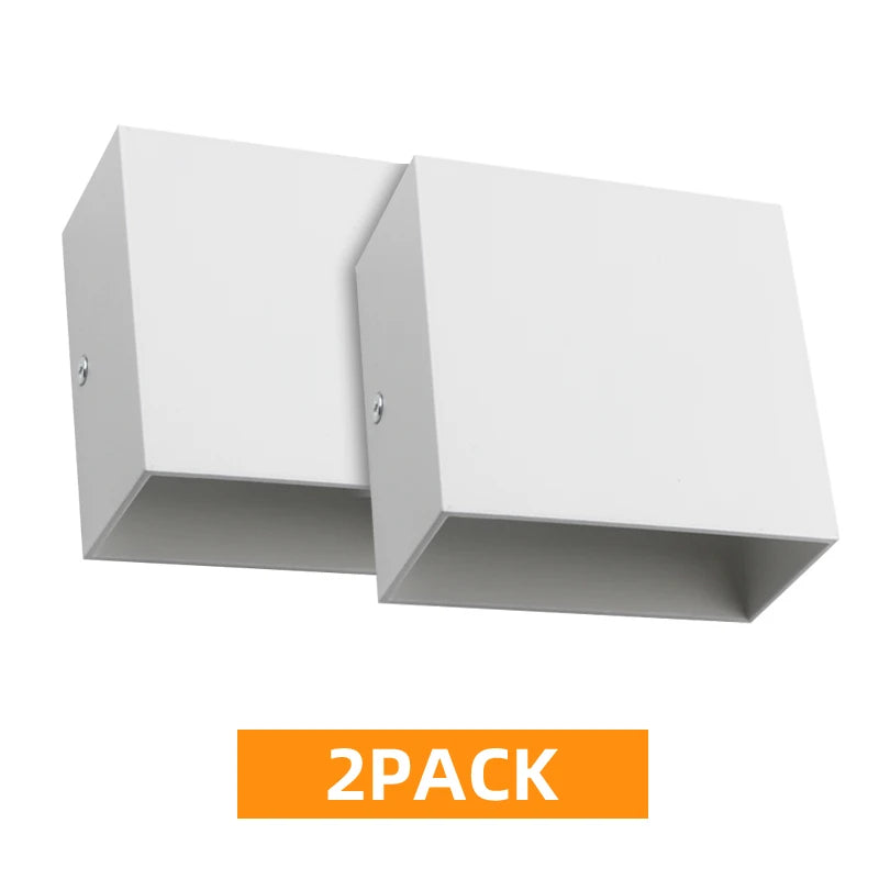 Lâmpadas de Parede LED 2Pack 6W Luz Branca para Decoração de Interiores Sala, Corredor e Quarto