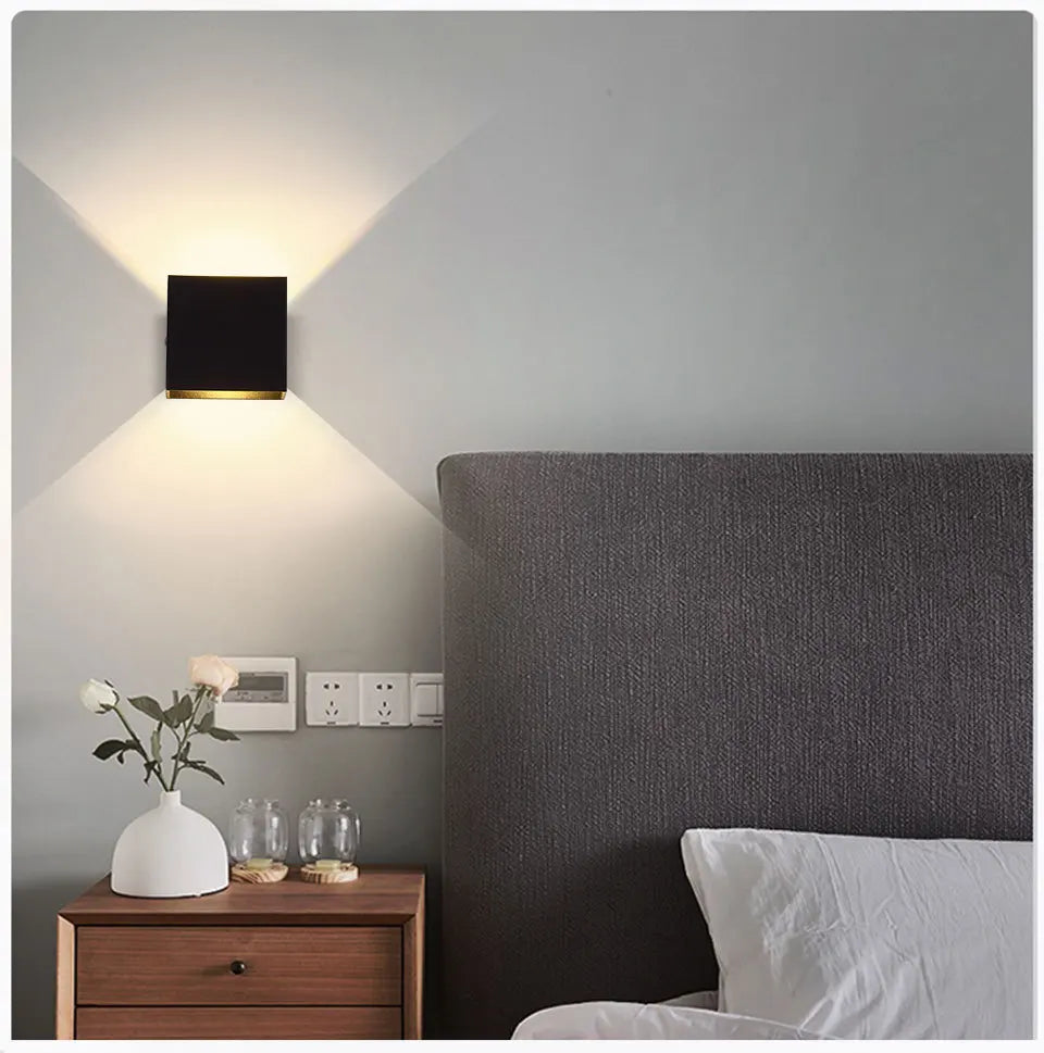 Lâmpadas de Parede LED 2Pack 6W Luz Branca para Decoração de Interiores Sala, Corredor e Quarto
