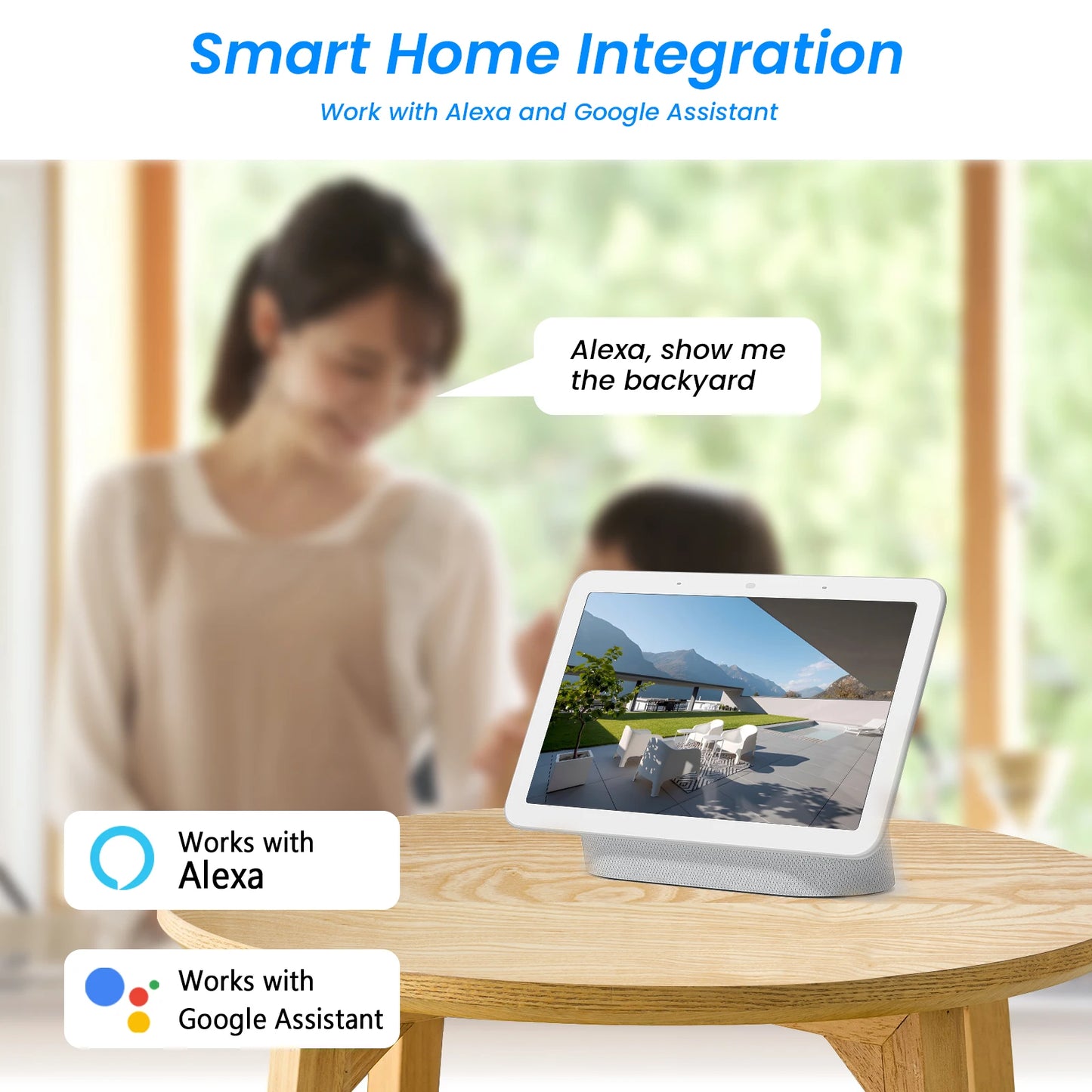 Câmera Externa WiFi 2.4G ANRAN com Energia Solar e Bateria Visão Colorida Noturna e Gravação em Nuvem