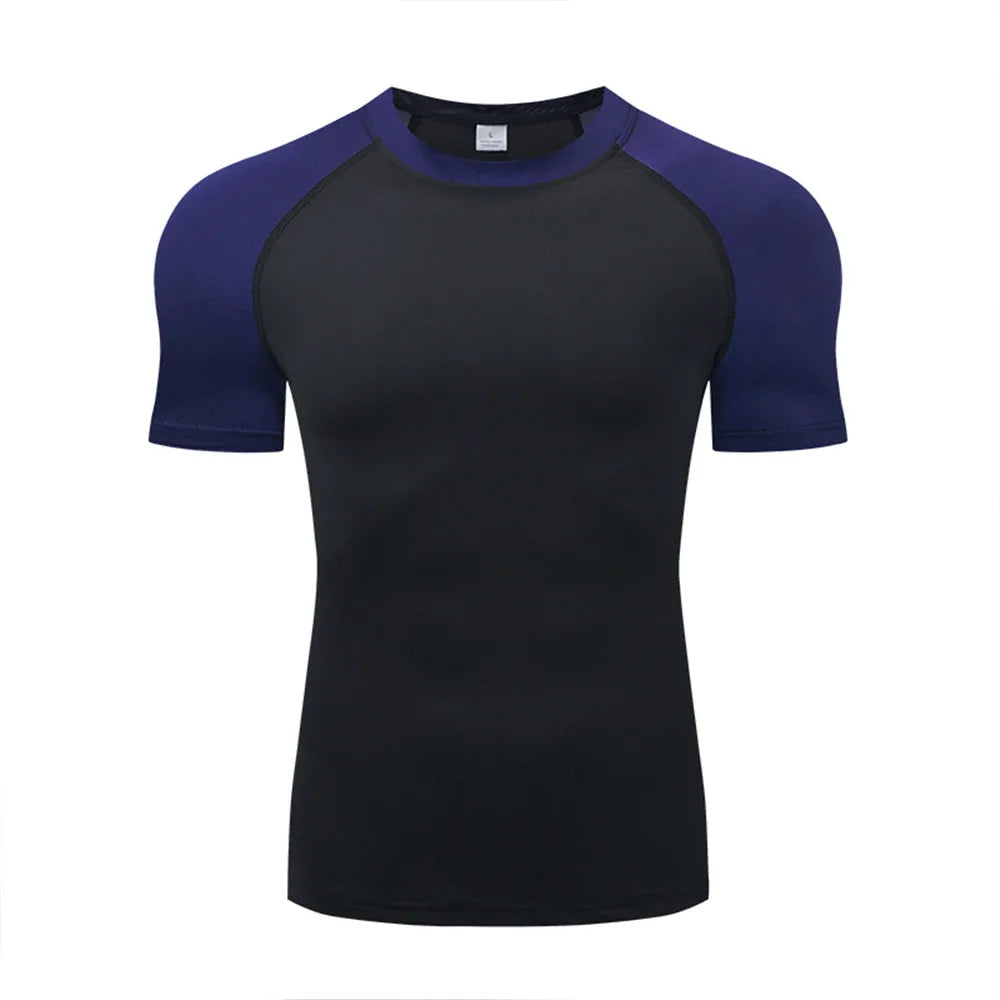 Camiseta Masculina de Compressão Bat Man Treino ao Ar Livre Corrida e Academia