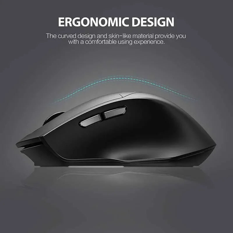 Rato Sem Fio INPHIC DR01 Bluetooth Recarregável Ergonômico com Três Modos
