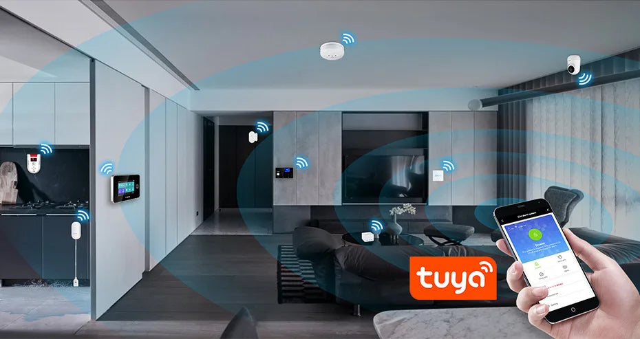 Câmera WiFi 4K 8MP Tuya Smart com Rastreamento Automático e Visão Noturna para Segurança Residencial