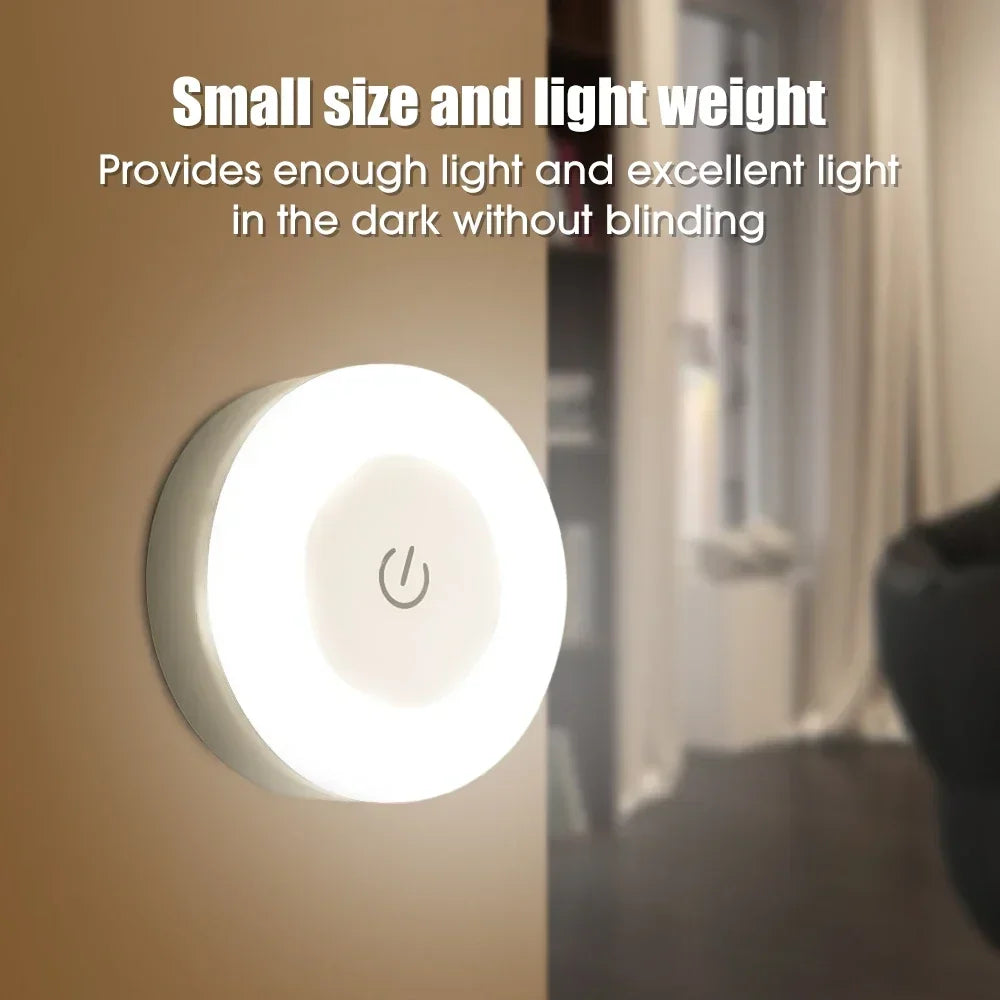 Luz Noturna Recarregável para Ambientes Internos Decoração Charmosa e Iluminação Suave