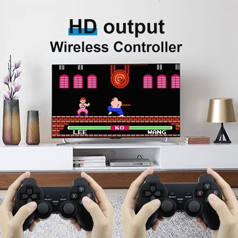 M8 Stick de Jogo Retrô 4K HD Com Controle Sem Fio e 20000 Jogos Embutidos