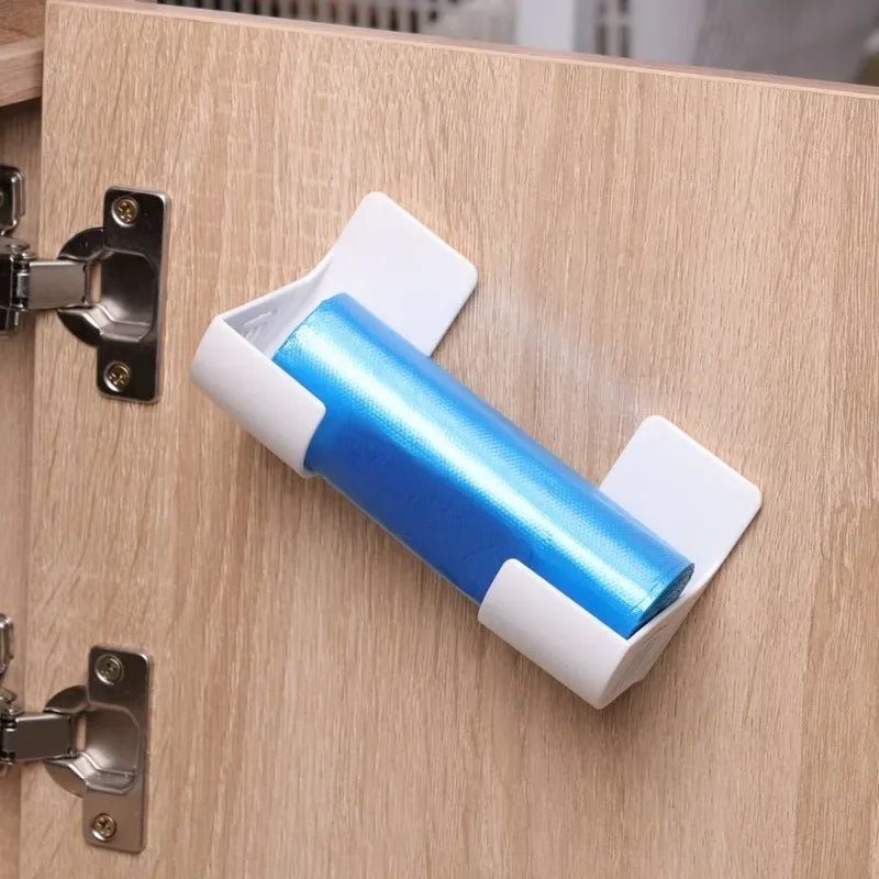 Suporte para Sacos de Lixo de 2 ou 6 Peças, Montagem na Parede, Organizador e Dispensador Prático para prateleiras de cozinha