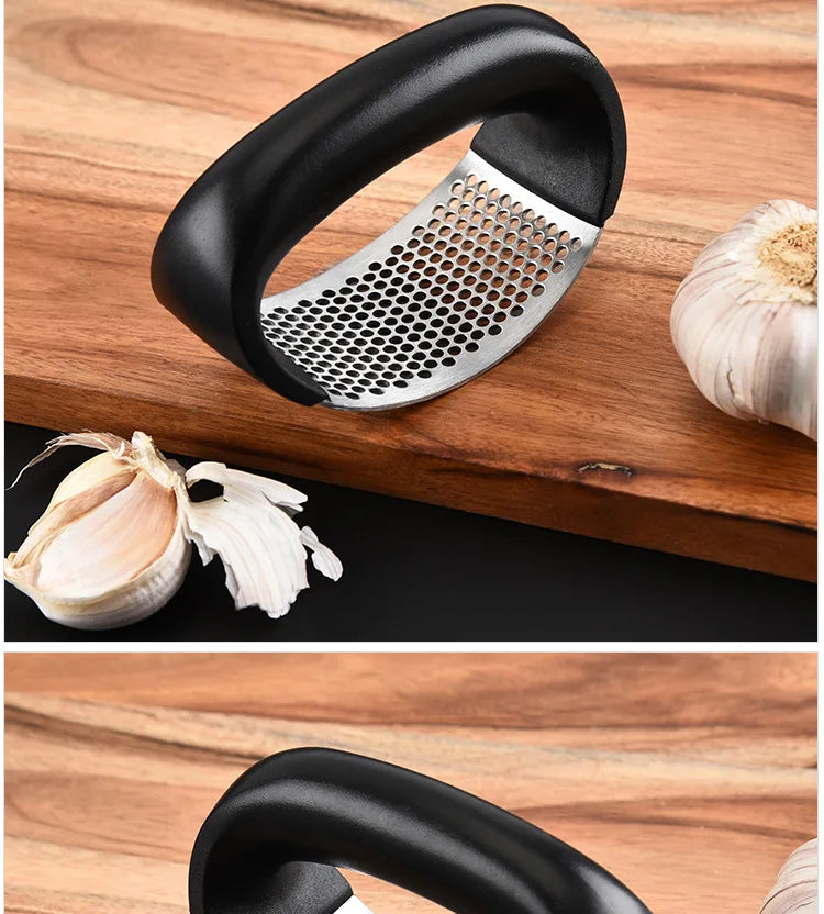Picador Manual de Aço Inox Ideal para Alho Frutas e Legumes