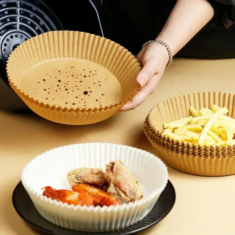 Tapete de Papel para Airfryer Forno e Churrasqueira Prático e Sem Sujeira