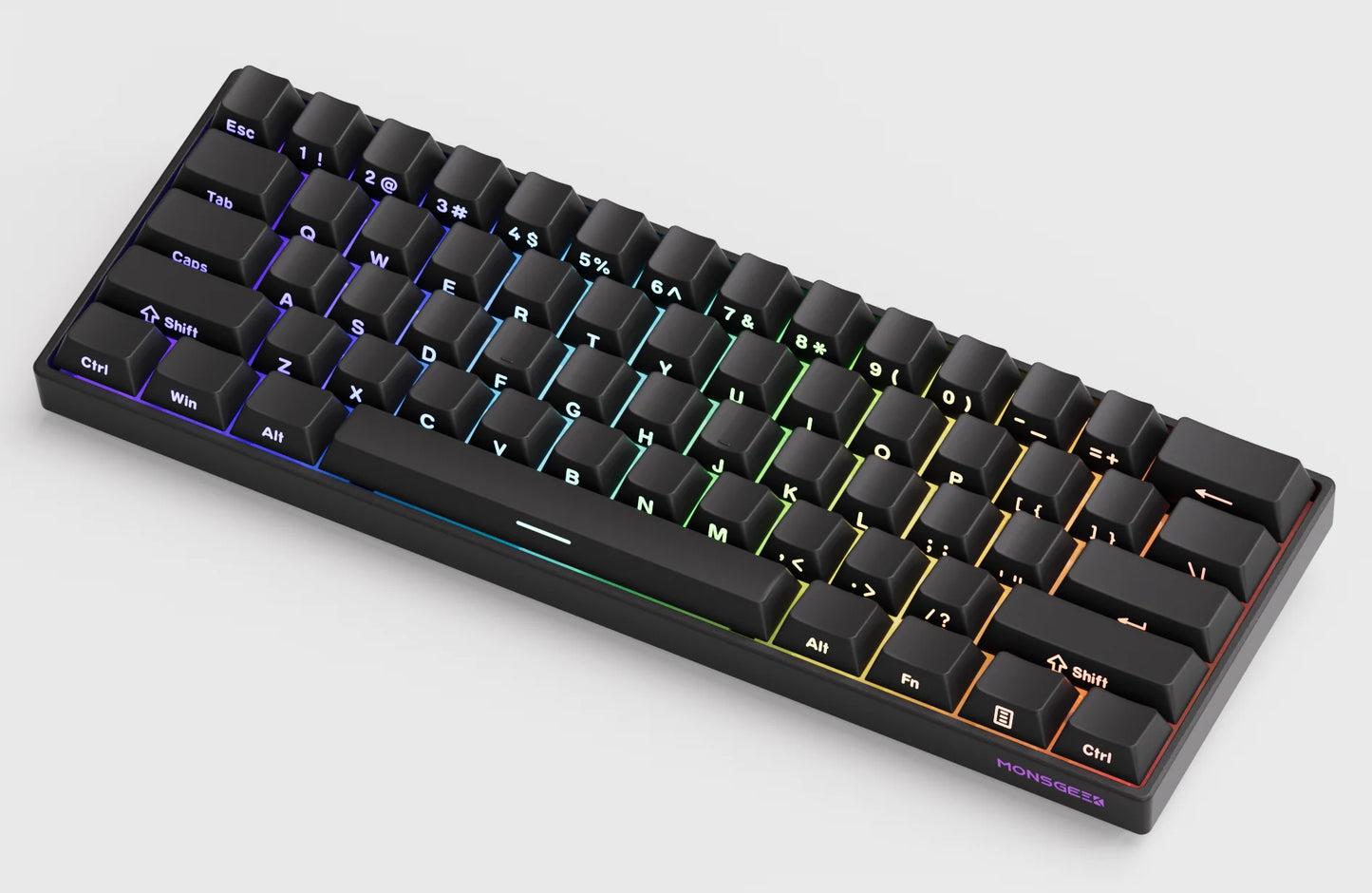 Akko MonsGeek FUN60 Teclado Gamer 60 Porcento Interruptor Magnético Gatilho 0.01mm