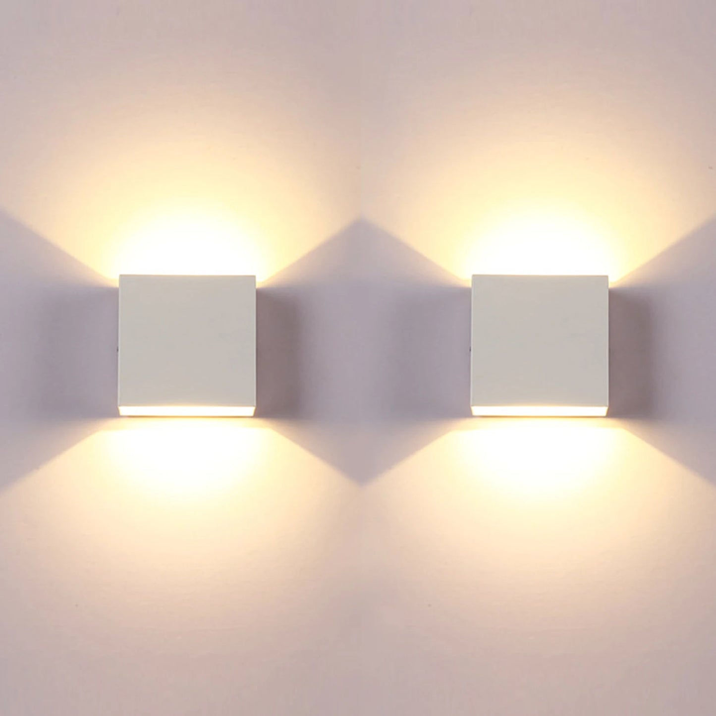 Lâmpadas de Parede LED 2Pack 6W Luz Branca para Decoração de Interiores Sala, Corredor e Quarto