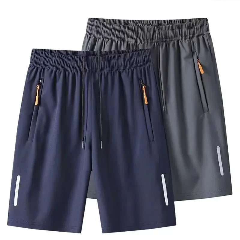 Short Masculino Esportivo Ice Silk Confortável Fresco Ideal para Praia, Treino e Dia a Dia