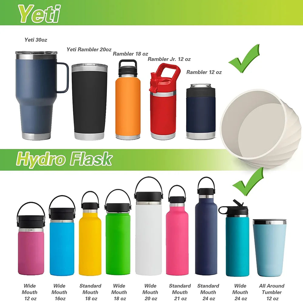 Capa de Silicone 40 oz com Alça para Copo Stanley Quencher e IceFlow