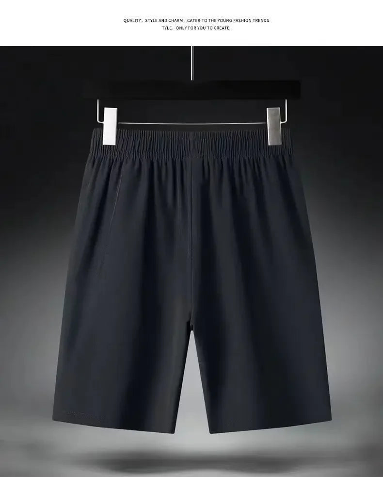 Short Masculino Esportivo Ice Silk Confortável Fresco Ideal para Praia, Treino e Dia a Dia