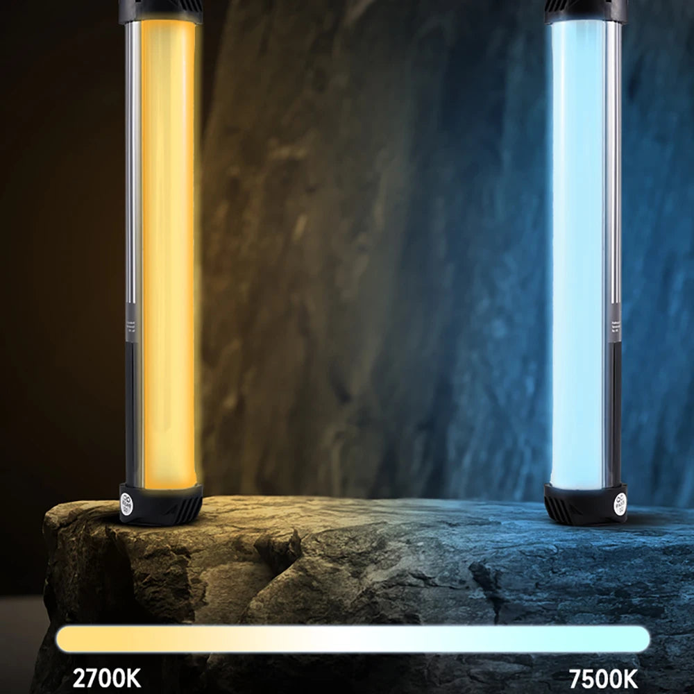 Bastão LED Recarregável 30cm MIAOTU RGB com Temperatura de Cor Ajustável para Estúdio e Gravações