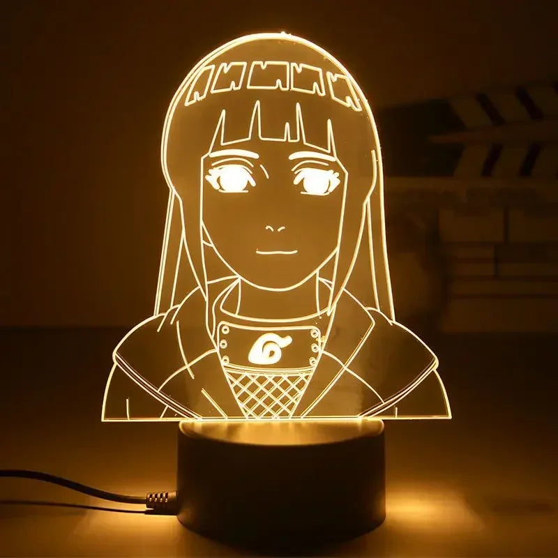Luz Noturna Anime Naruto com Personagens Itachi Boruto Minato e Uzumaki
